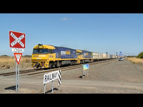 Pacific National 6PM7 Container Train At Gheringhap Loop (20/2/2023) - PoathTV Railways