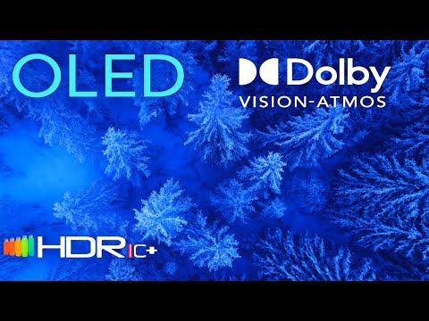 4K HDR Winter Scenery with Dolby Atmos - Relaxing Snow Landscape for OLED TV Test