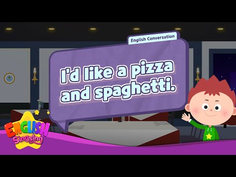 ピザとスパゲッティを注文します - [注文] - 更新 - 簡単な会話 - ロールプレイ (I'd like a pizza and spaghetti  - [Order] - Renewal - Easy Dialogue - Role Play)