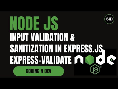 Input Validation Sanitization In Express Js Joi Express Validator Tutorial