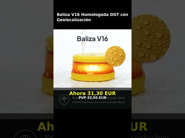 Vídeo relacionado con FASE - Baliza v16 Homologada DGT - Incluye Gafas de Conducción Nocturna - APP Incluida - Luz de Emergencia con Geolocalizador - Proporciona Geolocalización a la DGT - Color Naranja