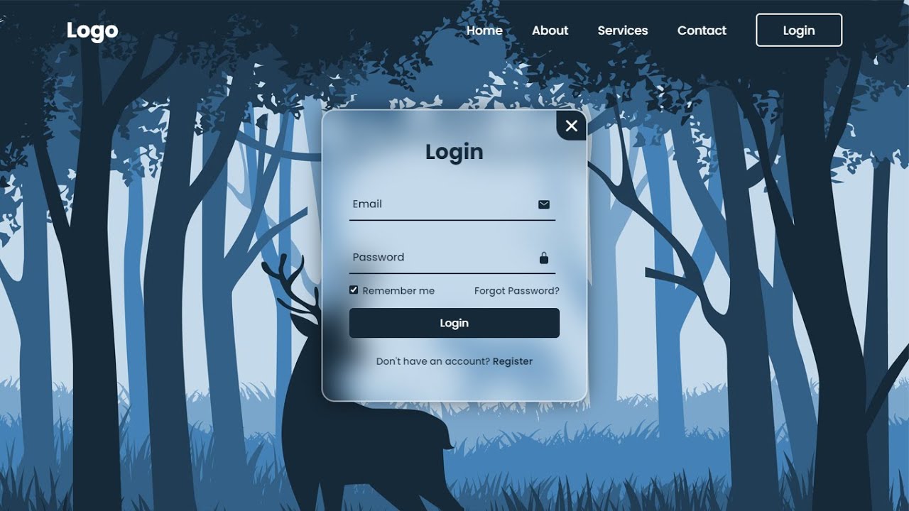 How To Make A Website With Login And Register | HTML CSS & Javascript