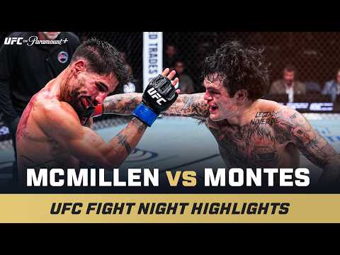 Video: ROUND 3 TKO 😤 | Tommy McMillen vs. Alberto Montes | UFC Fight Night Mini Fight Highlights