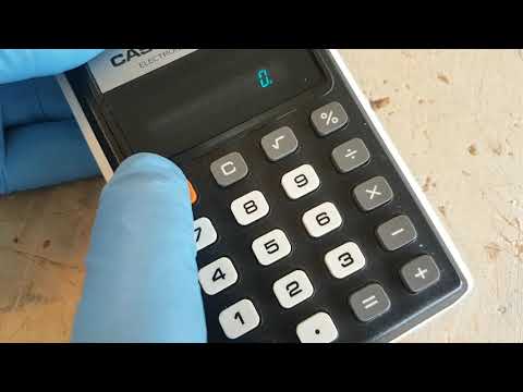 1970's CASIO VINTAGE CALCULATOR TEARDOWN AND REPAIR  Mr Wood and Mr Tin.