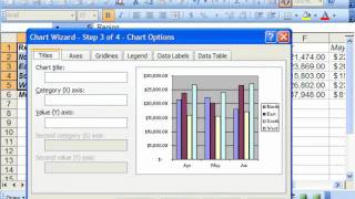 Excel 2003 Tutorial Creating Charts Microsoft Training Lesson 21.1