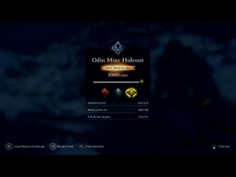 Assassin's Creed® Valhalla Mastery Challenge Odin Mine Hideout Wolf Gold Medal.