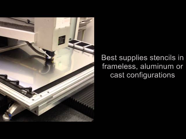 BEST manufactures and designs SMT stencils-both metal and plastic film type. This video demonstrates our metal stencil laser.