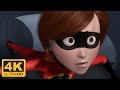 The Incredibles 2004 Elastigirl Sneaks Into Base Gets Stuck Remastered 4K 60FPS