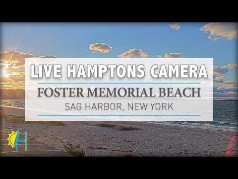 Hamptons.com - LIVE! Foster Memorial Beach, Sag Harbor, New York - Wind Surfers