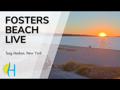 Hamptons.com - LIVE! Foster Memorial Beach, Sag Harbor, New York - Wind Surfers