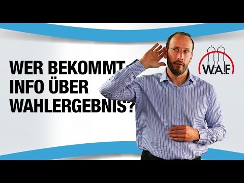 Wer muss über das endgültige Wahlergebnis zur Betriebsratswahl informiert werden?