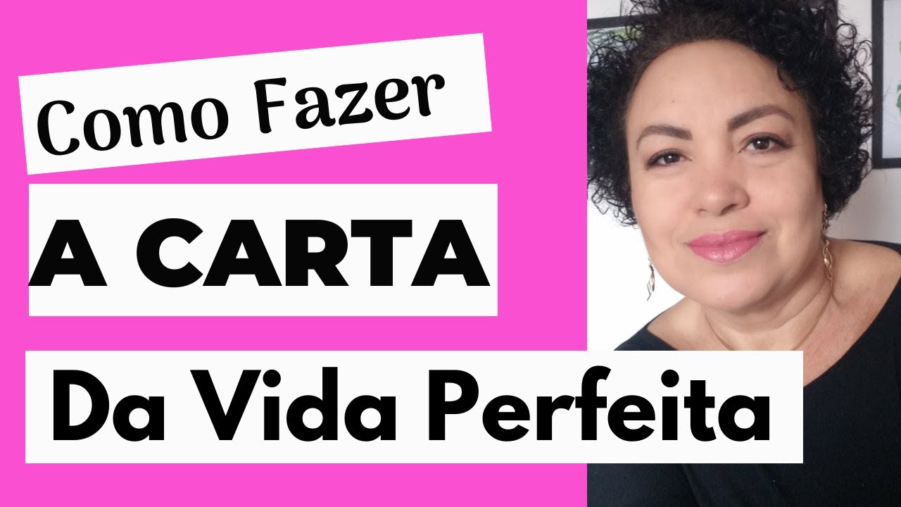 🚀Como fazer a CARTA DA VIDA PERFEITA | Fabiana Amaral