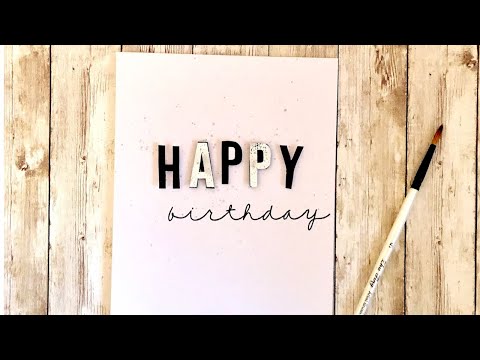 CLEAN & SIMPLE HAPPY BIRTHDAY CARD WITH DT NATASHA FINLEY | STAMPING | EMBOSSING | HAPPY EVERYTHING