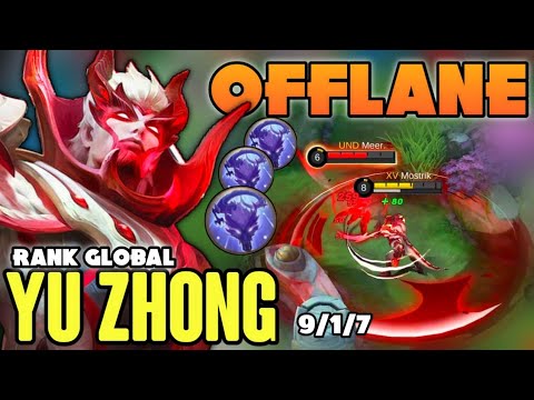 YU ZHONG BEST BUILD 2021 | TOP GLOBAL YU ZHONG GAMEPLAY | MOBILE LEGENDS✓