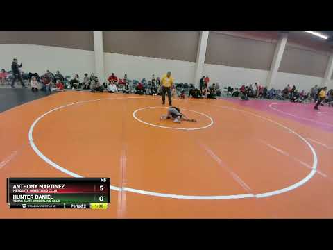 63-65 Lbs Round 2 - Anthony Martinez, Mesquite Wrestling Club Vs Hunter Daniel, Texas Elite Wrestl
