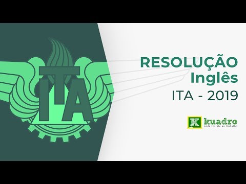 Inglês - Resolução ITA 2019 - Ana Catarina Hemann