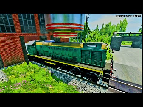 Beamng Trains vs Hydraulic Press 🔥 - BeamNG Drive || Beamng trains crashes