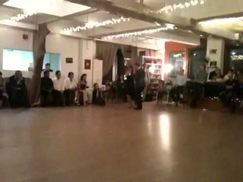  Analía Centurión  and  Gabriel Missé  are  dancing  to  the  tango  "  Paciencia  "