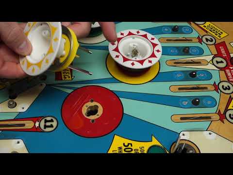 1976 Gottlieb Pinball Ship Ahoy Pop Bumper "surprise ending"