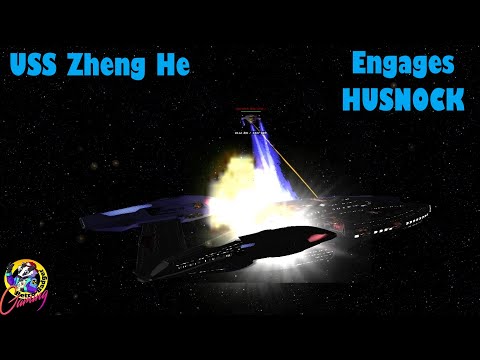 USS Zheng HE Husnock Warship FIGHT - Star Trek Ship Battles - Bridge Commander