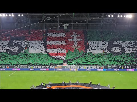Before kick-off: Fradi hymn, KOREO, ANTHEM // Ferencváros - OGC Nice // Europa League // 24.10.2024.