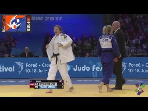 European Judo Championships Warsaw 2017 Bronze -63kg UNTERWURZACHER (AUT) vs. TRAJDOS Martyna (GER)