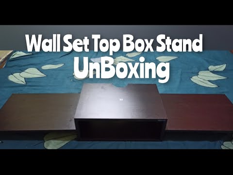 BLUEWUD Aero TV Entertainment Unit/Wall Set Top Box Stand Shelf (Wenge Standard) #Shana_Zone