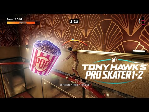 How To Get 5 Popcorn Buckets Locations Downtown - Tony Hawk's Pro Skater 1 + 2 - No Commentary