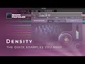 Video 3: Density Tutorial - The Quick examples You Need