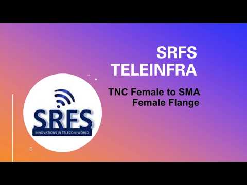RF Adapter TNC Female to SMA Female Flange