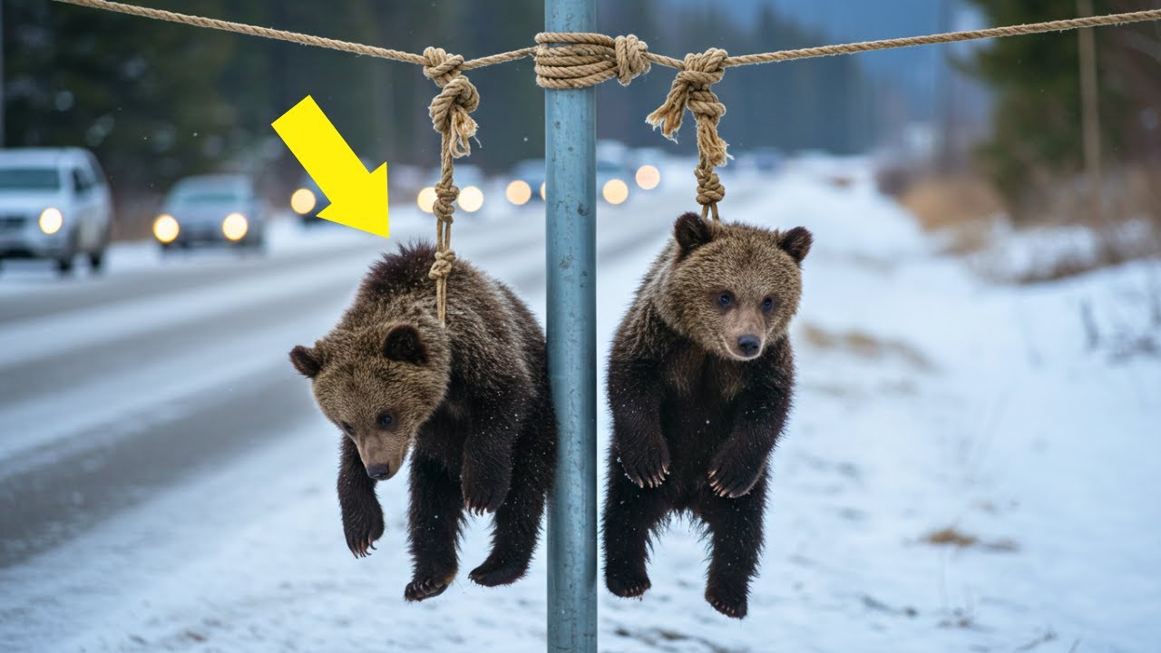 A Cruel Man Left Two Grizzly Bear Cubs by the Highway — But he Never Imagined Who Would Save Them.