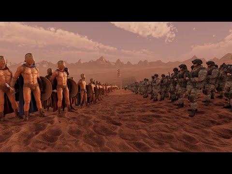 Can 5000 modern soldiers defeat 50000 Spartans?