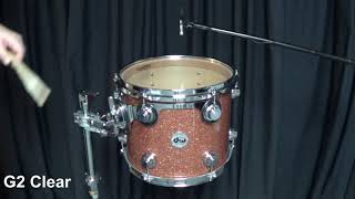 Video thumbnail for Evans G2 Coated vs Clear Comparison Sound Test by Timmy G