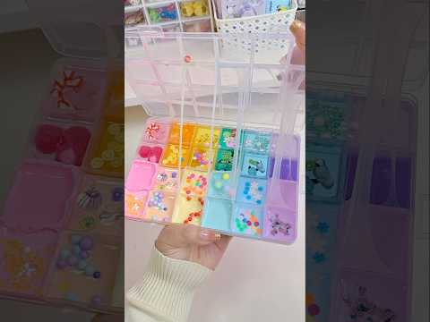 Sanrio Pallet Slime💛💚🩵🩷💜 #sanrio #kuromi #cinnamoroll #hellokitty #cute #japan #shorts #fyp #asmr