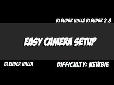 BLENDER 2.8 BETA : CAMERA TUTORIAL