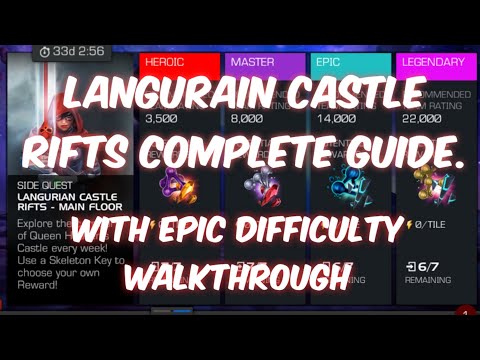 Langurain Castle Rifts Complete Guide With Epic Difficulty Walkthrough | Mcoc