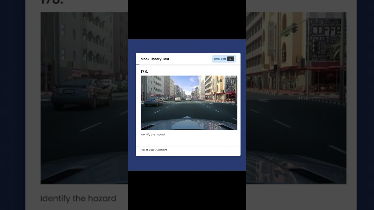 🚦 RTA Theory Mock Test Question No 178: Identify the Hazard! 🚦