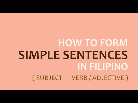 LEARN FILIPINO | Forming Basic Sentences | Tagalog Grammar Lessons for Beginners