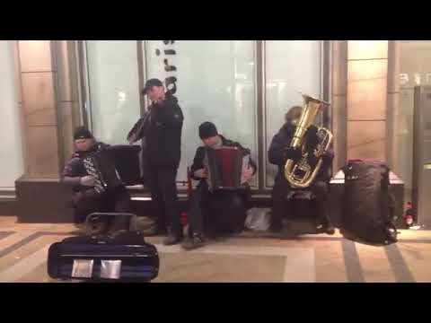 Professional Street Musicians  - Bach, live in Germany.