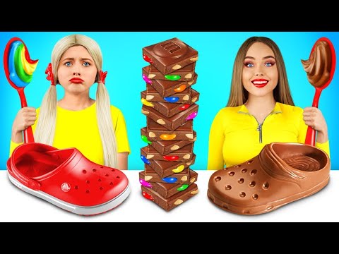 Chocolate vs Real Food Challenge | Try to guess fake or real desserts by Ratata Challenge