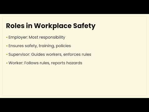 Workplace Health and Safety