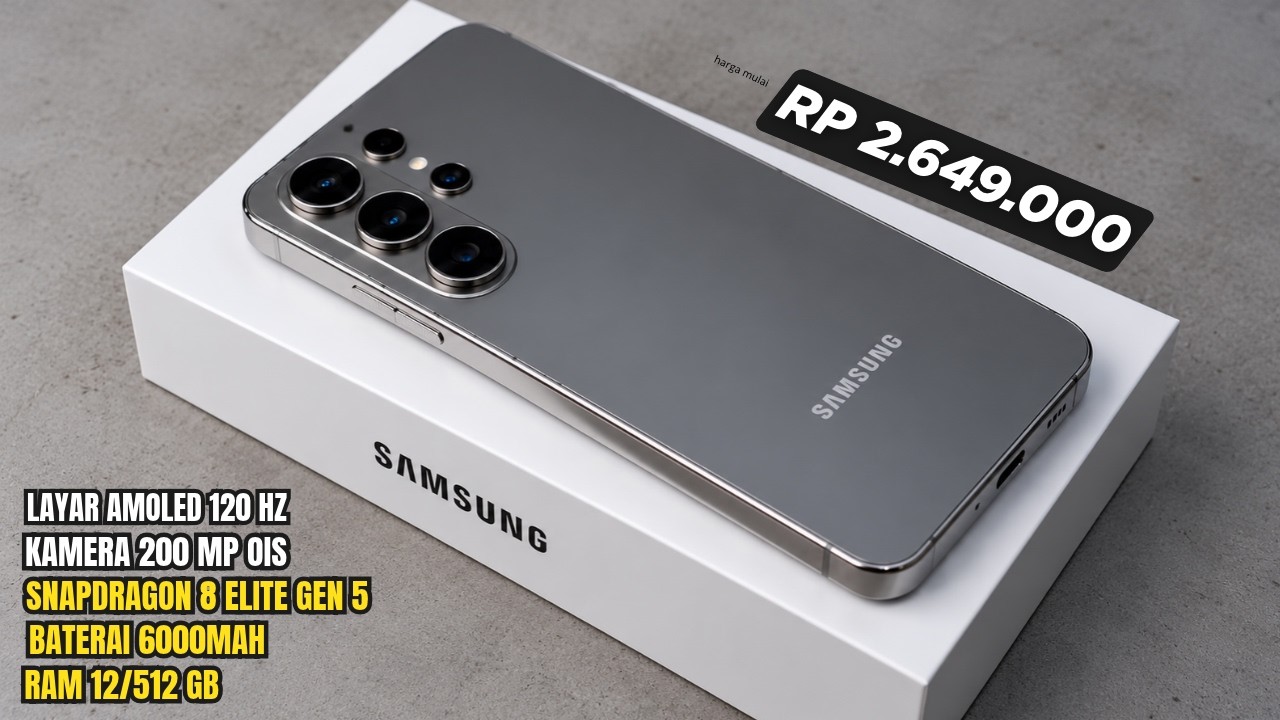 BARU RILIS, HARGA ANJLOK PARAH‼️RAM 12/512GB, 6000mAh - HP SAMSUNG TURUN HARGA OKTOBER 2026