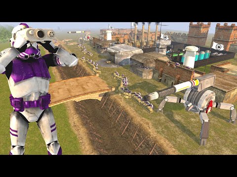 The WORST Republic FORTRESS Defense Ever! - Men of War: Star Wars Mod Battle Simulator