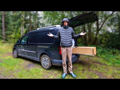 Camping in my Van is getting COLD - Cooking food and meeting new friends on the road