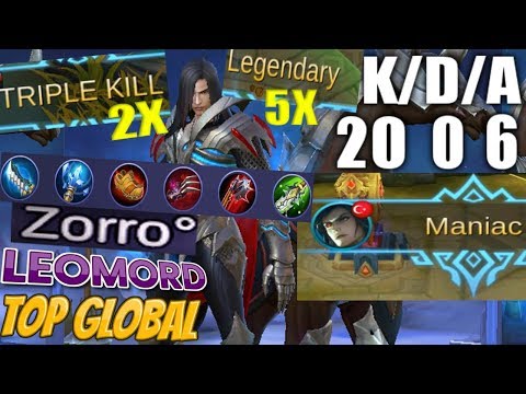 NEW HERO LEOMORD HELL KNIGHT by Top Global|Maniac|TRIPLE KILL 2X|Legendary5X|Trends Altime|
