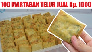 Download lagu 100 pcs Martabak Telur Mini Jual Rp. 1000 | Bisa Versi Frozen mp3