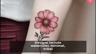 October Birth Flower Tattoos: Cosmos & Marigold