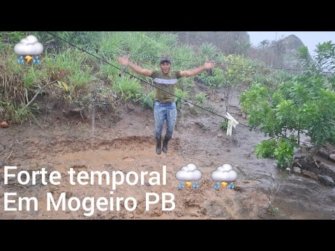 O dia virou noite com a força do temporal ⛈️⛈️de chuva em Mogeiro PB 08 02 2026