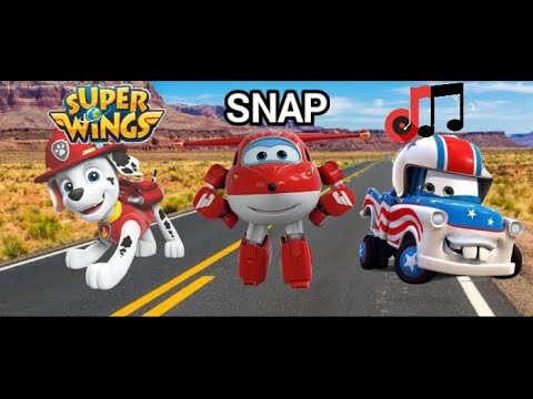 SUPER WINGS PAW PATROL CARS TOON - Snap (FMV)