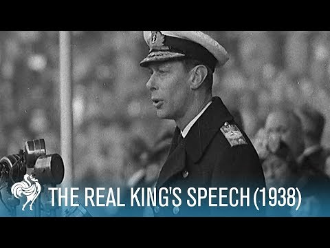 The Real King's Speech: King George VI's Stutter (1938) | British Pathé